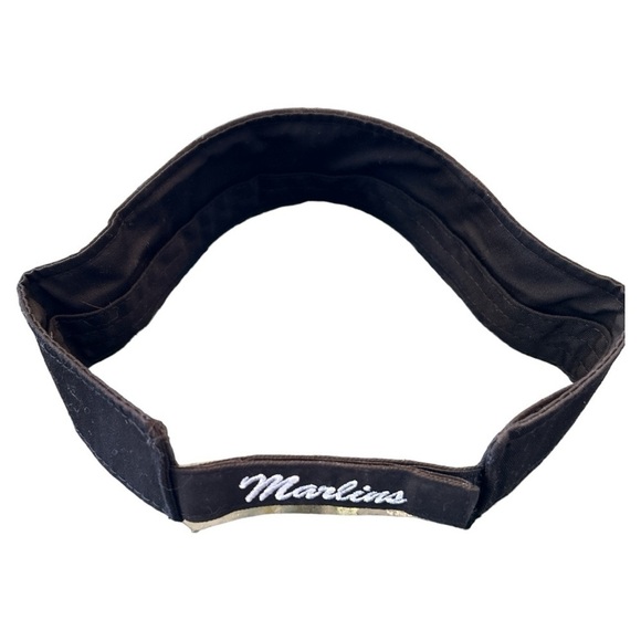 OC Sports Miami Marlins Team MLB Sun Visor Golf Hat Cap Black OSFM - Picture 5 of 12